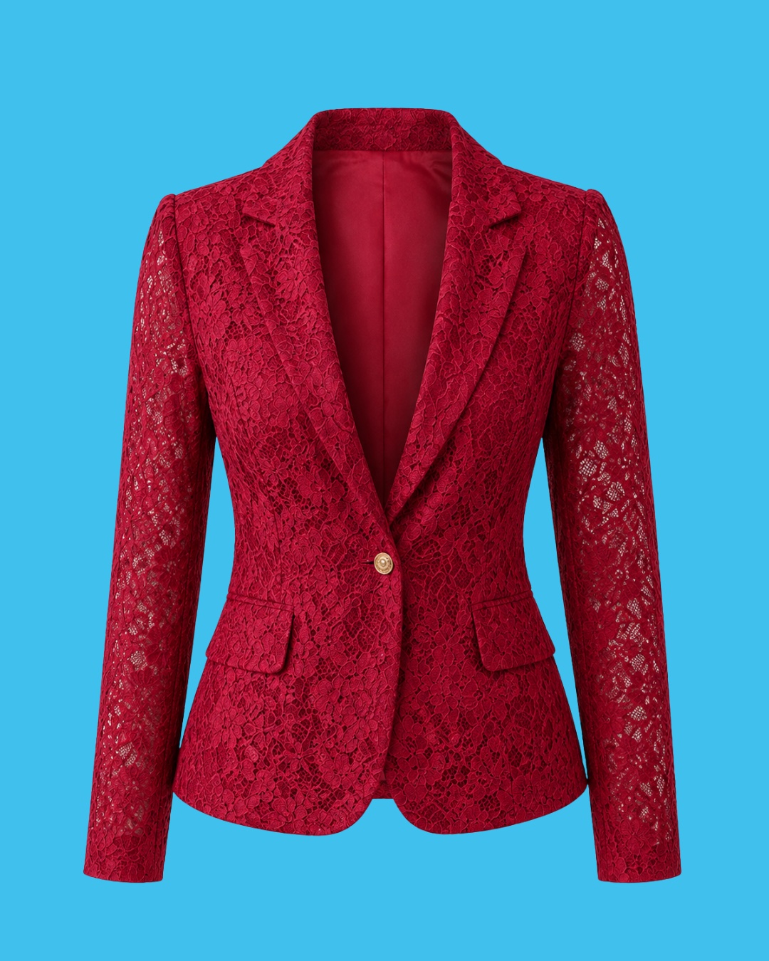 Red lace jacket